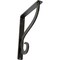Ekena Millwork Ashford Single, Wrought Iron Bracket, (Single center brace), Antiqued Pewt 1 1/2"W  x 7 1/2"D x 10"H BKTM01X07X10SASAPW - alternate 1